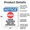 Signmission Door Blocked Not An Entrance OSHA Notice Sign, Plastic, 12in W x 18in L, 2PK OS-2PACK-NS-P-1218-V-11470 - alternate 3